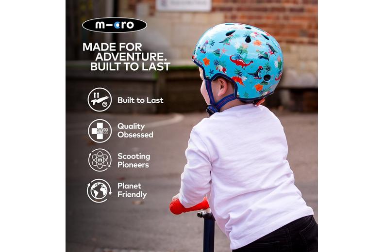 Printed Helmets for Bikes and Scooters Dino: Extra Small 46 - 50cm Printed Helmets for Bikes and Scooters Dino: Extra Small 46 - 50cm
