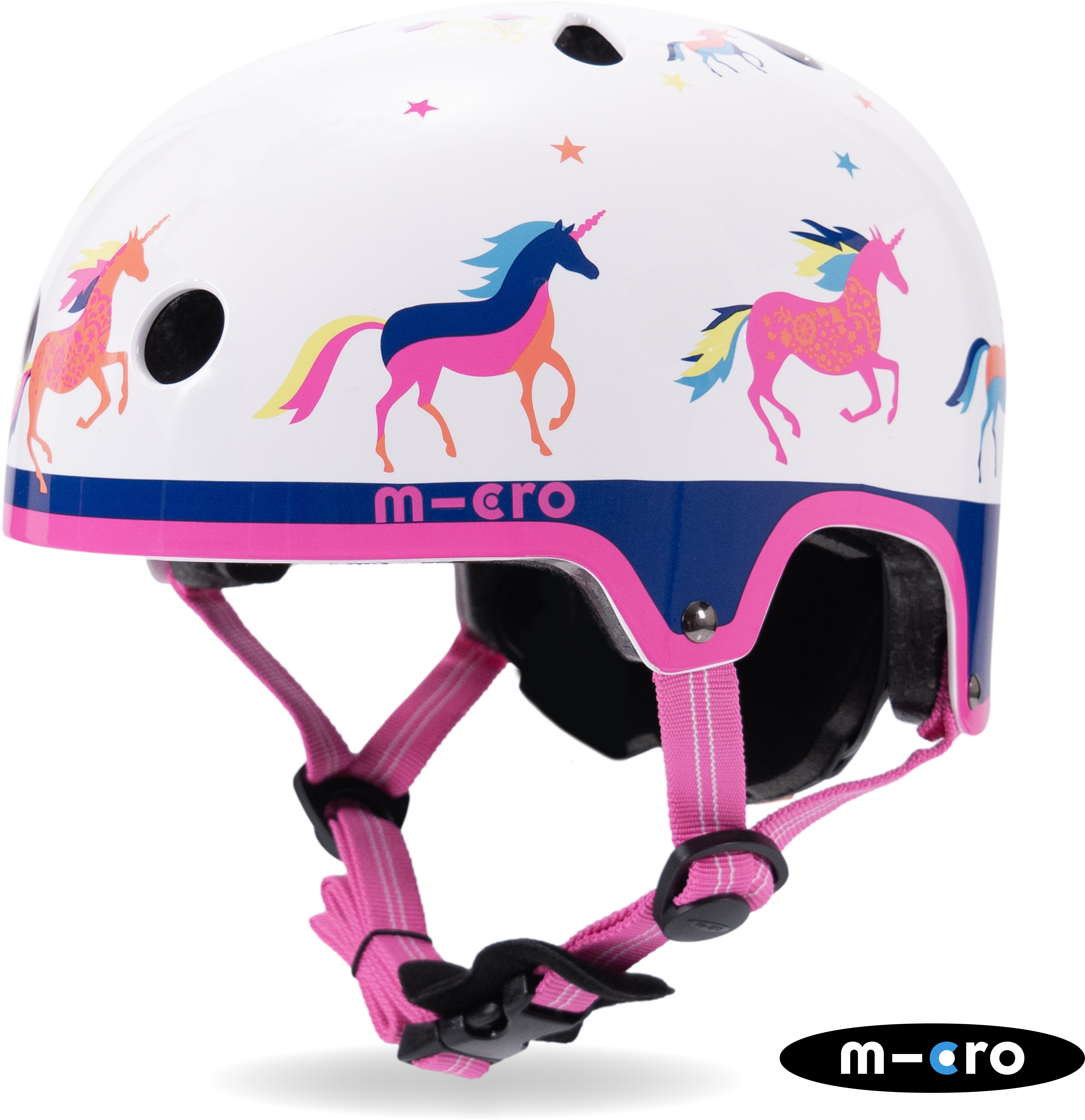 Halfords Micro Scooters Printed Helmets for Bikes and Scooters Unicorn: Extra Small 46 - 50cm | Pricematch, Extra 8% off for BC Members, Free Bike Health Check, Cycle2Work Scheme & 0% APR Finance.