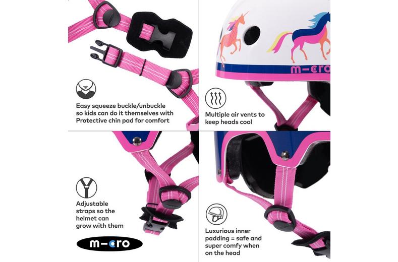 Printed Helmets for Bikes and Scooters Unicorn: Extra Small 46 - 50cm Printed Helmets for Bikes and Scooters Unicorn: Extra Small 46 - 50cm