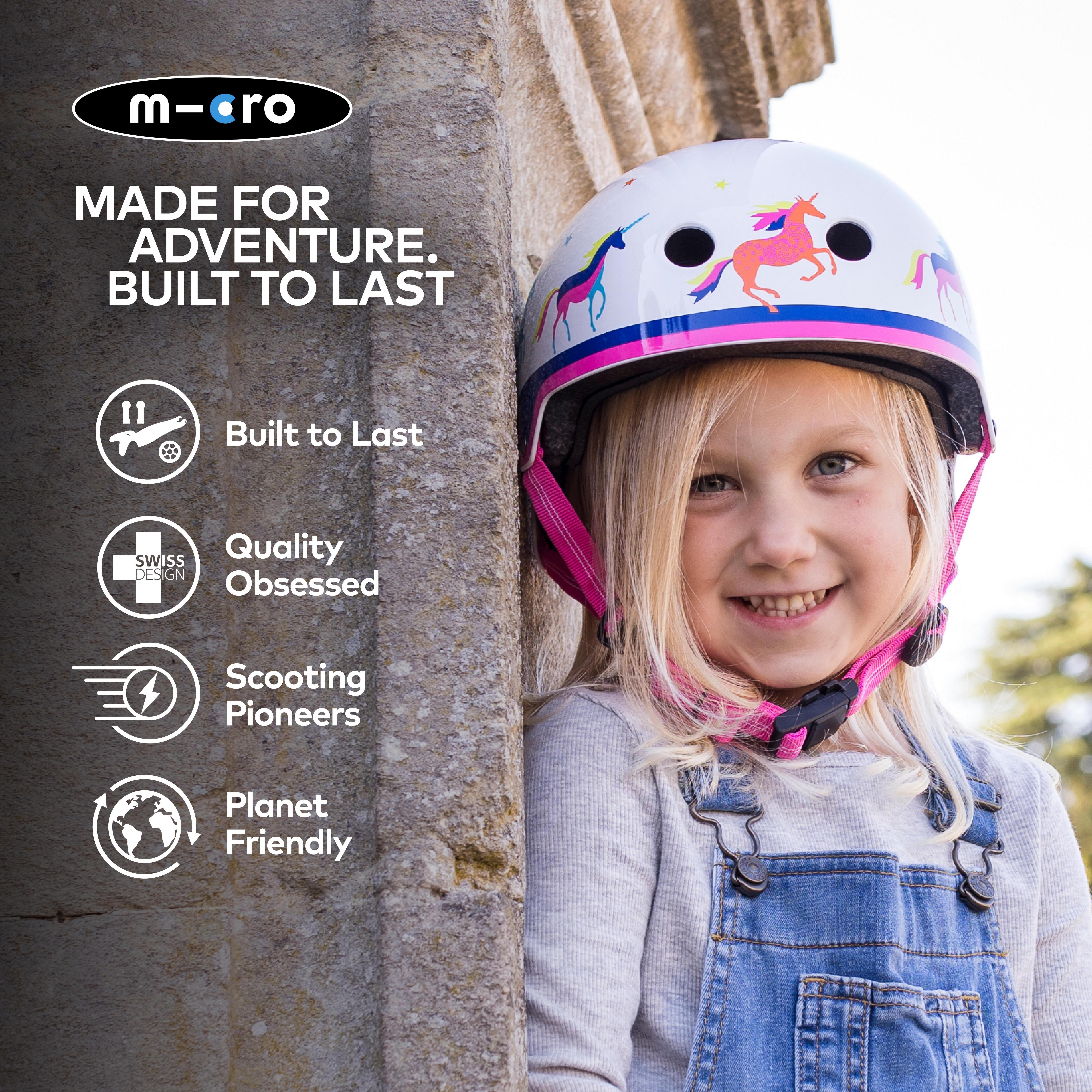 Printed Helmets for Bikes and Scooters Unicorn: Extra Small 46 - 50cm