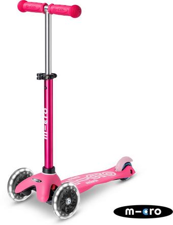 Micro Mini LED Scooter - Pink