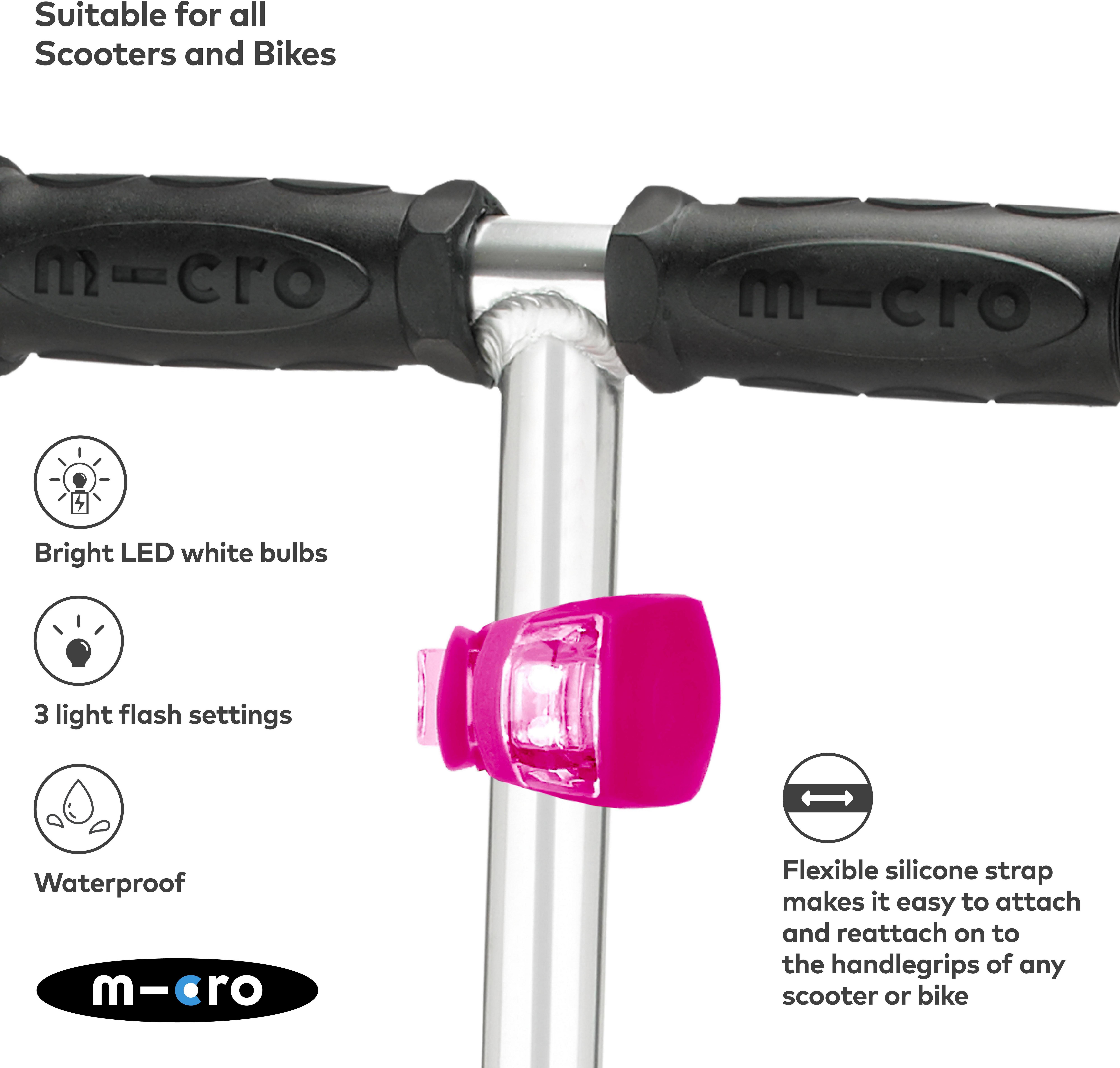 Unicorn Print Safety Set: Helmet, Bell and Light