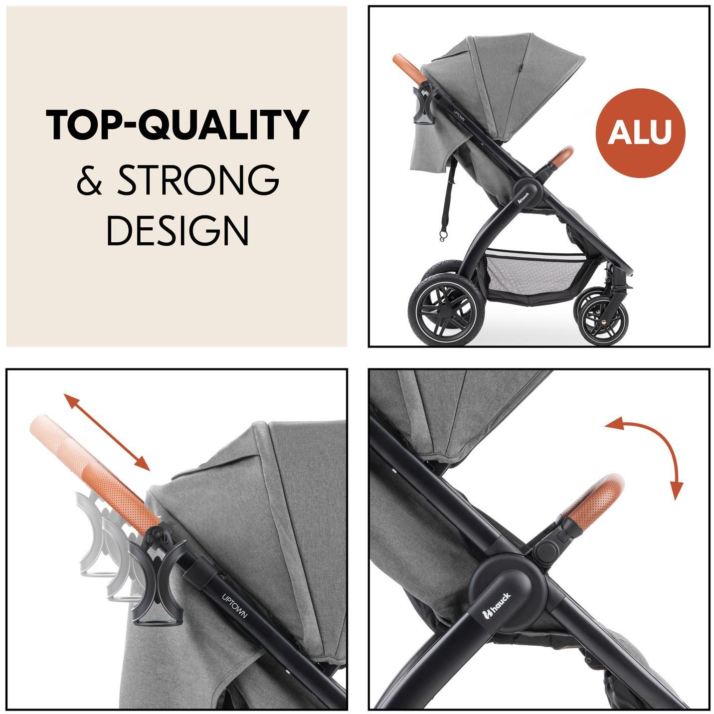 Hauck Uptown Pushchair - Melange Grey