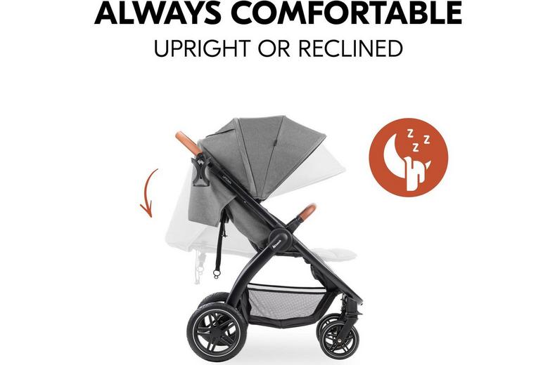 Hauck Uptown Pushchair - Melange Grey Hauck Uptown Pushchair - Melange Grey
