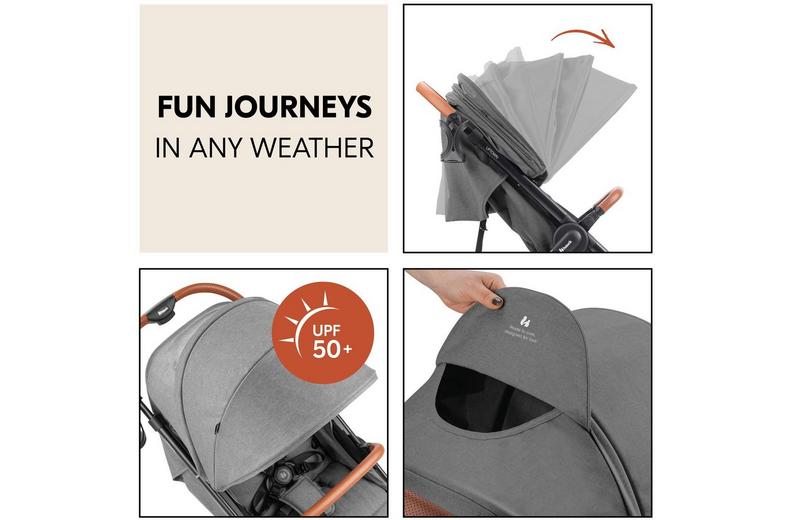 Hauck Uptown Pushchair - Melange Grey Hauck Uptown Pushchair - Melange Grey
