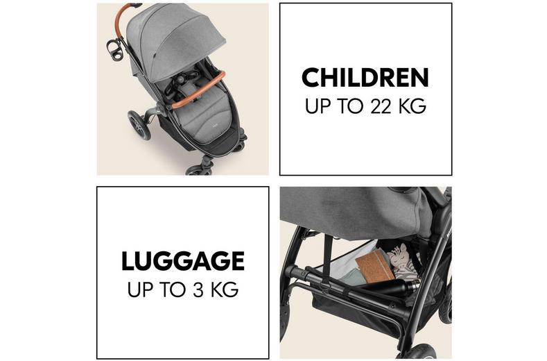 Hauck Uptown Pushchair - Melange Grey Hauck Uptown Pushchair - Melange Grey