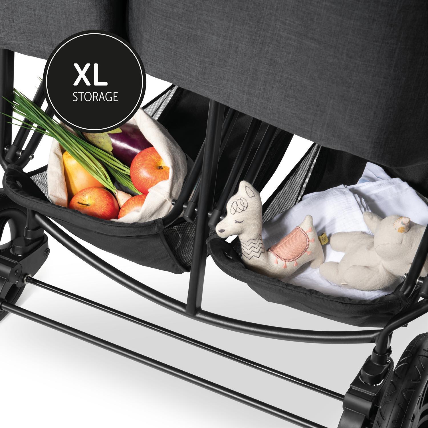 Hauck Uptown Duo Twin Pushchair - Black