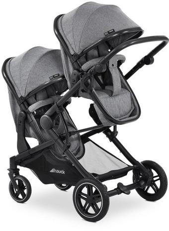 Hauck Atlantic Twin Pushchair - Grey