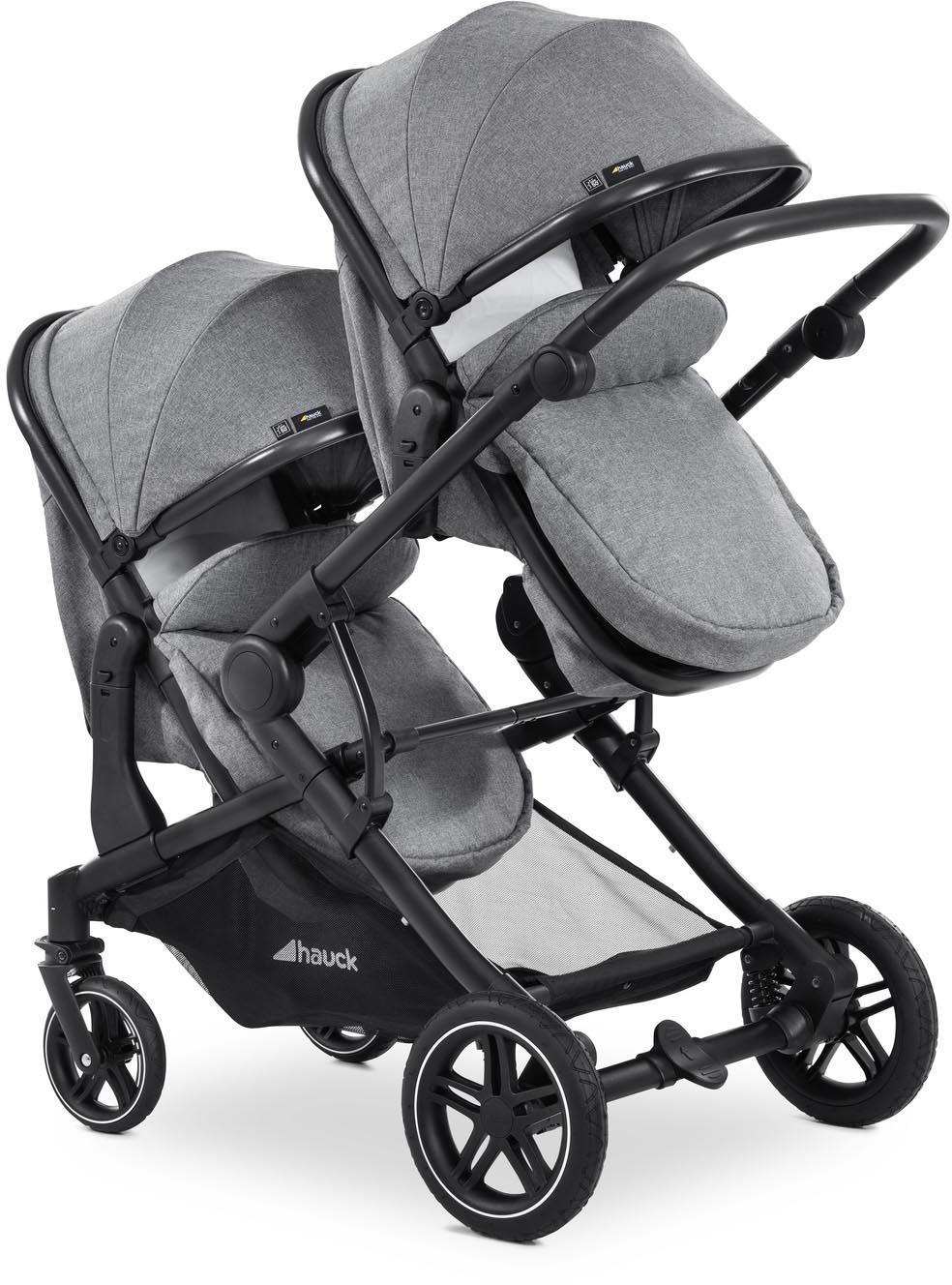 Hauck Atlantic Twin Pushchair - Grey