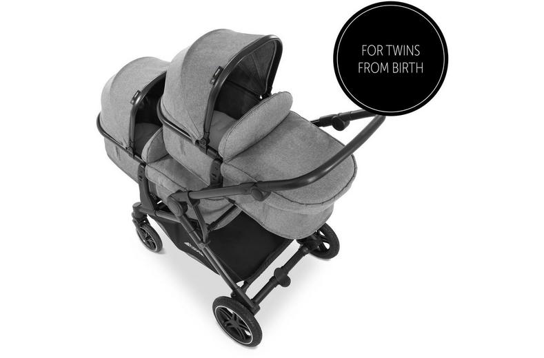 Hauck Atlantic Twin Pushchair - Grey Hauck Atlantic Twin Pushchair - Grey