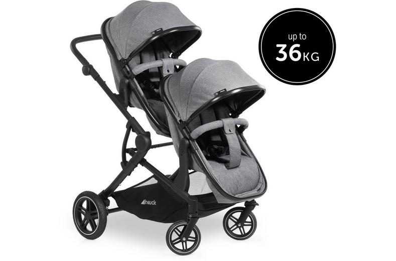 Hauck Atlantic Twin Pushchair - Grey Hauck Atlantic Twin Pushchair - Grey