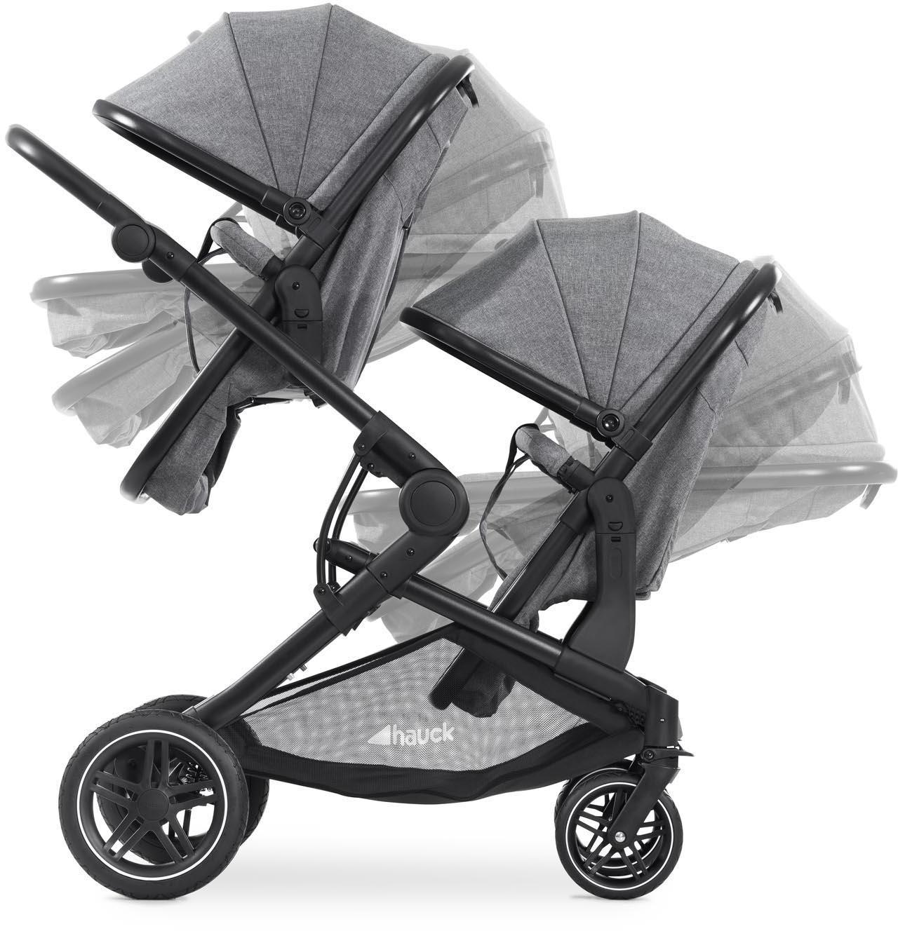 Hauck Atlantic Twin Pushchair - Grey