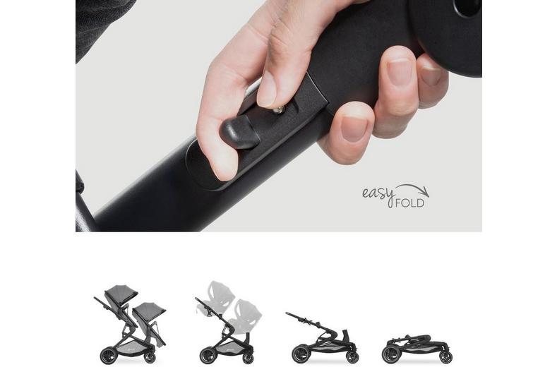 Hauck Atlantic Twin Pushchair - Grey Hauck Atlantic Twin Pushchair - Grey