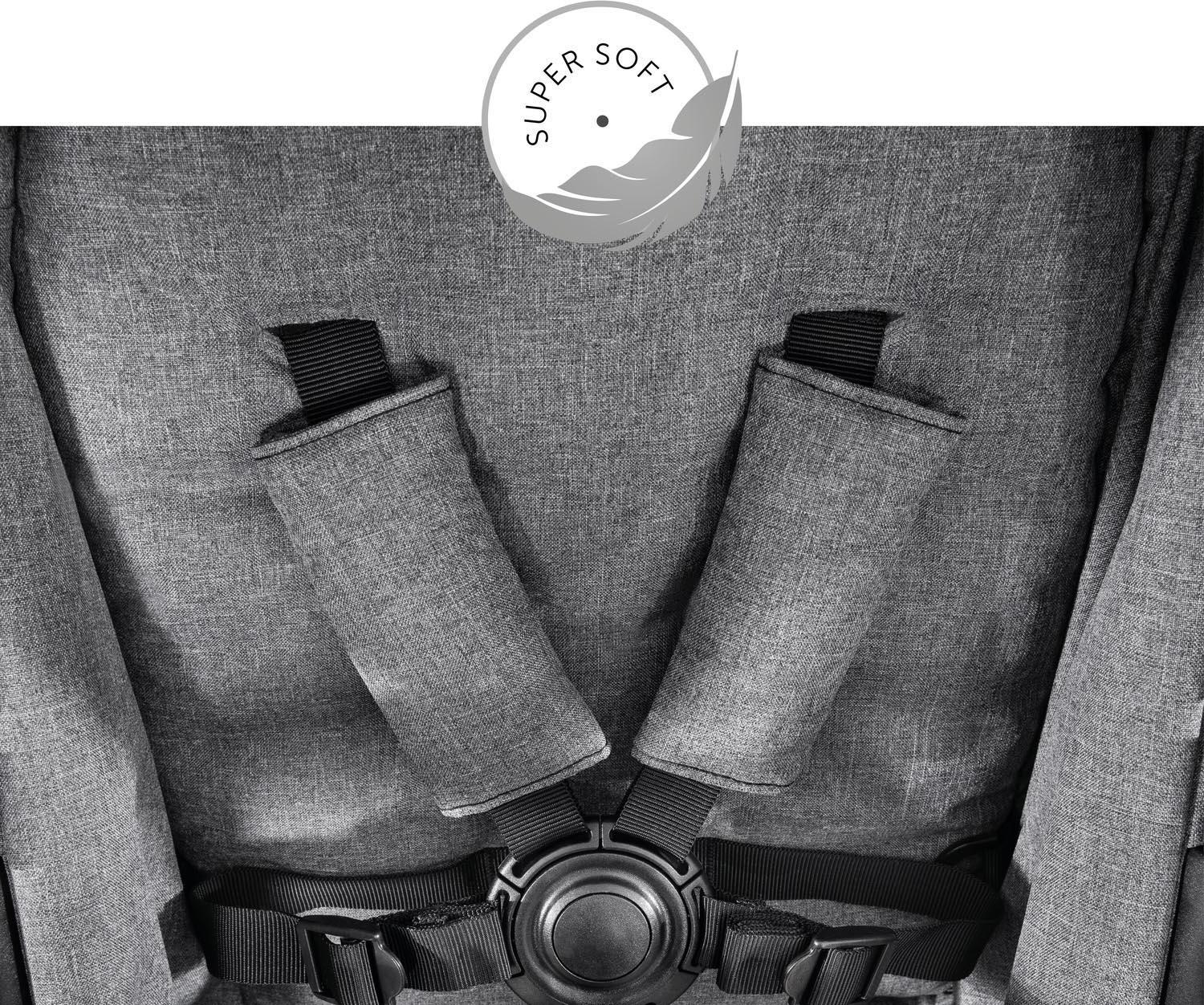 Hauck Atlantic Twin Pushchair - Grey