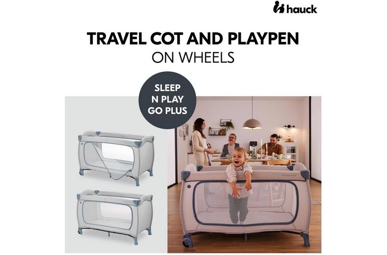 hauck Sleep N Play Go Plus - Dusty Blue hauck Sleep N Play Go Plus - Dusty Blue