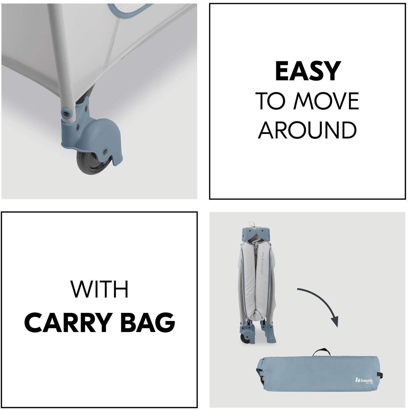 hauck Sleep N Play Go Plus - Dusty Blue