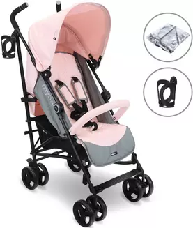 MB02 Plus Lightweight Stroller Pink Halfords UK