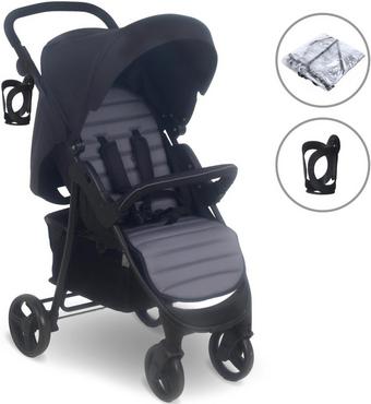 MB30 Plus Pushchair - Black / Grey