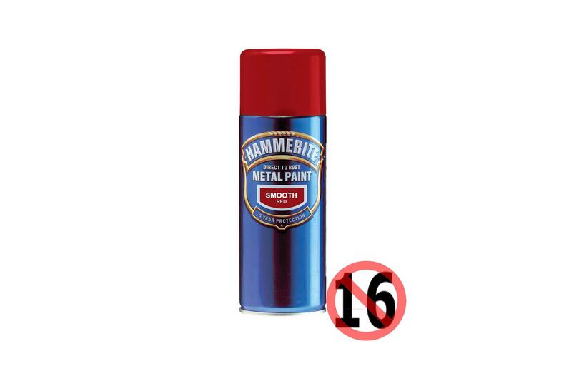 Hammerite Direct to Rust Metal Paint Smooth Red 400ml Hammerite Direct to Rust Metal Paint Smooth Red 400ml