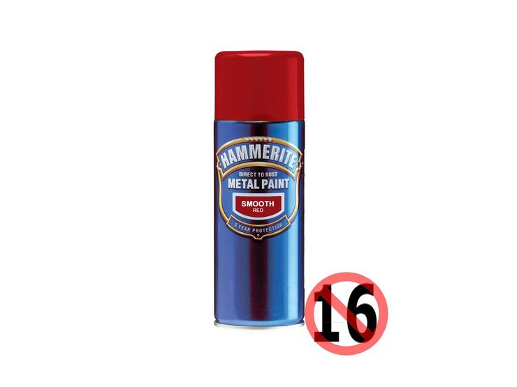 Hammerite Direct to Rust Metal Paint Smooth Red 400ml