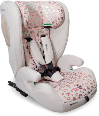 My Babiie MBCS75 Toddler to Booster R129 Car Seat with ISOFIX - Pink Leopard