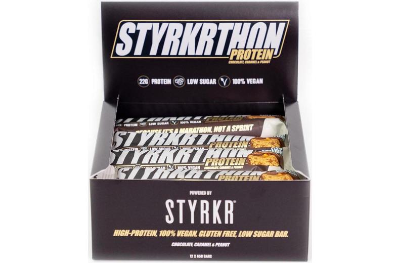 STYRKR Styrkrthon Caramel, Peanuts and Chocolate - Box of 12 STYRKR Styrkrthon Caramel, Peanuts and Chocolate - Box of 12