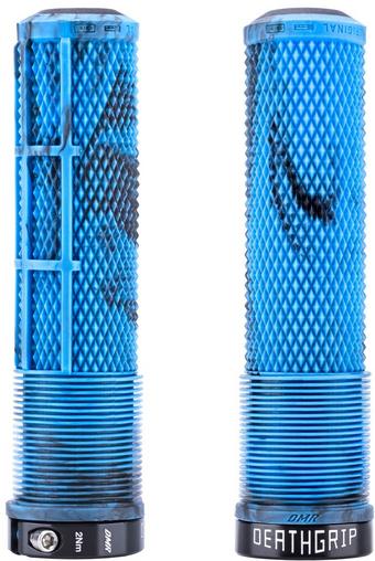 DMR DeathGrip 2 Flangeless Grips, Blue Marble Thin