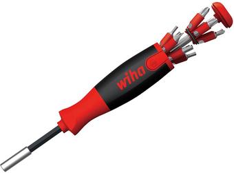 Wiha Screwdriver with Bit Magazine, 12pc