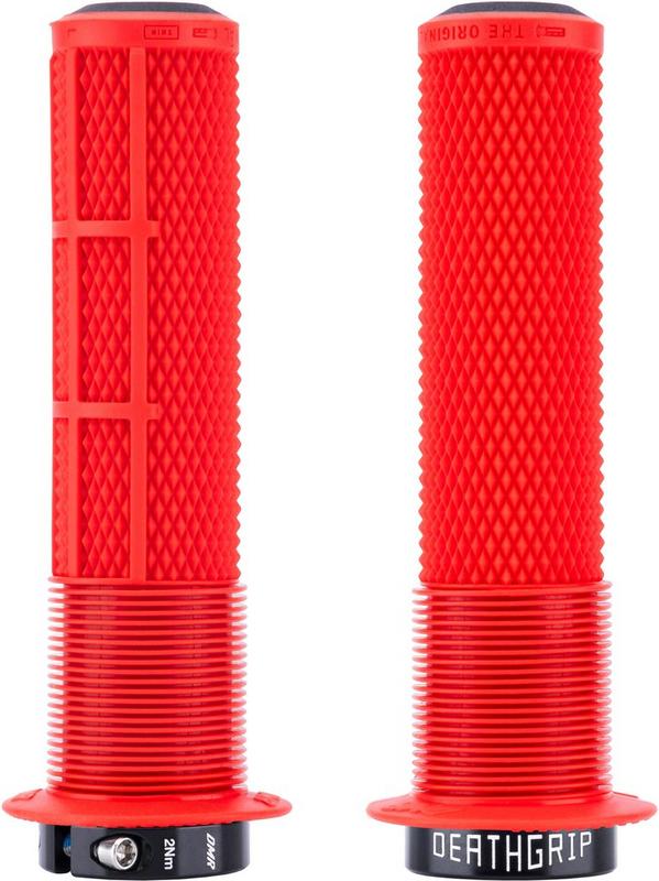 Halfords DMR Dmr Deathgrip 2 Flange Grips, Red Thick | Extra 8% off for BC Members