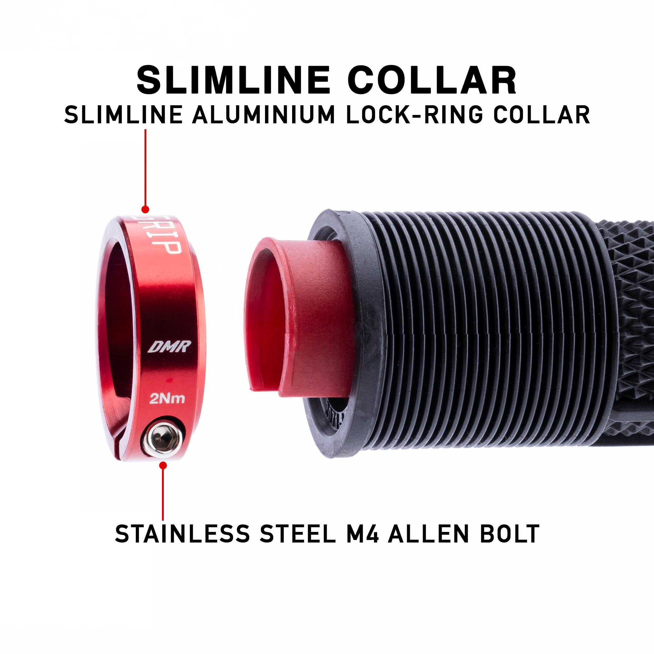 DMR DeathGrip 2 Race Flangless Grips, Black Thin