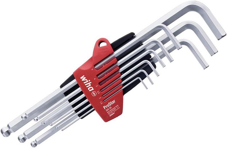 Wiha Ball ended Hex key set 1.5 - 10mm Wiha Ball ended Hex key set 1.5 - 10mm