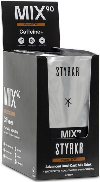 STYRKR MIX 90 Caffeine Dual-Carb Energy Drink Mix - 12 Pack