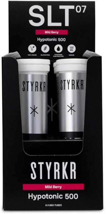 STYRKR SLT07 Berry 500mg Sodium Hydration Tablets - 6 Packs x 12 Tablets