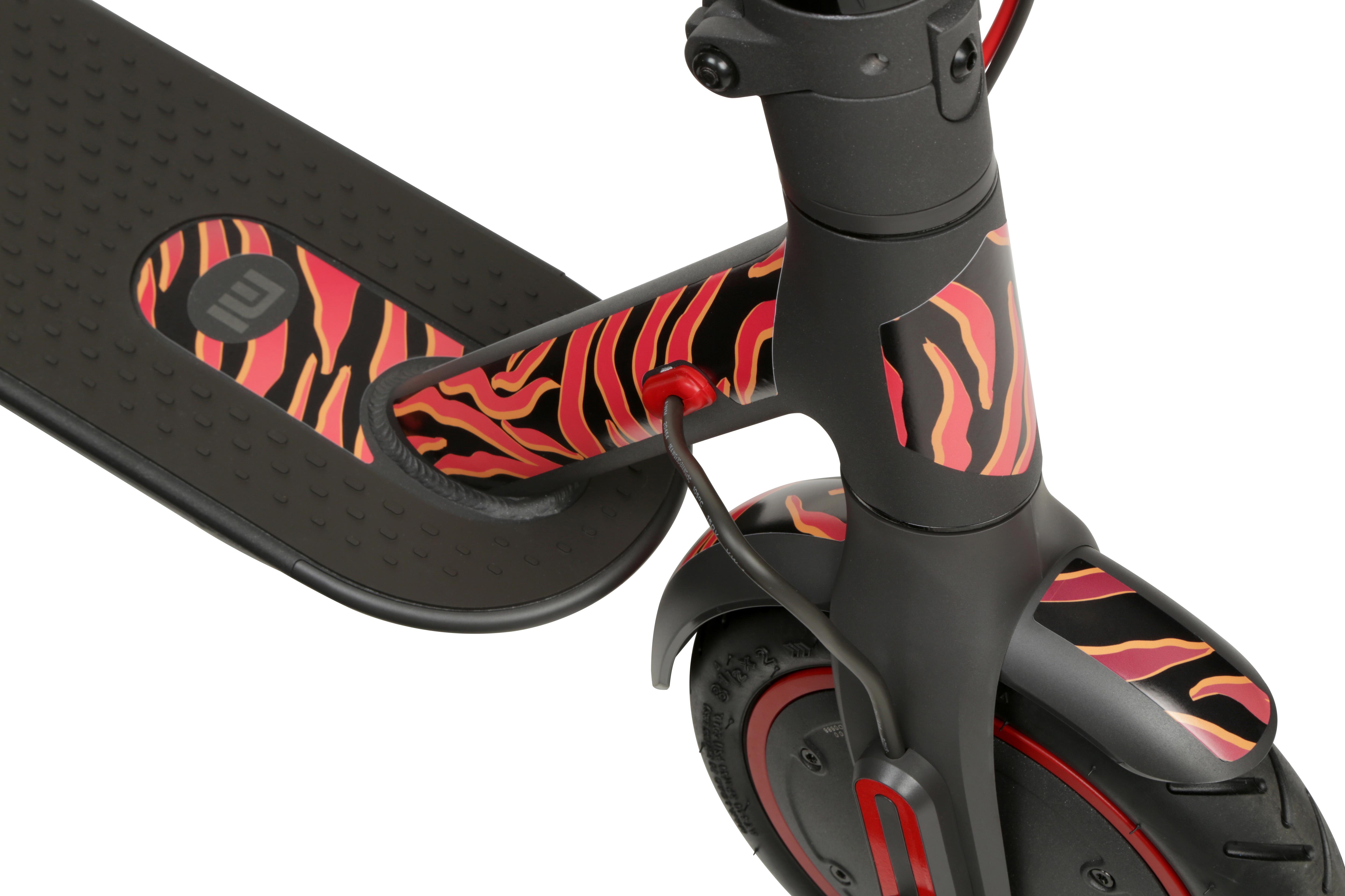 Xiaomi M365 Pro Red Zebra Sticker Kit | Halfords UK
