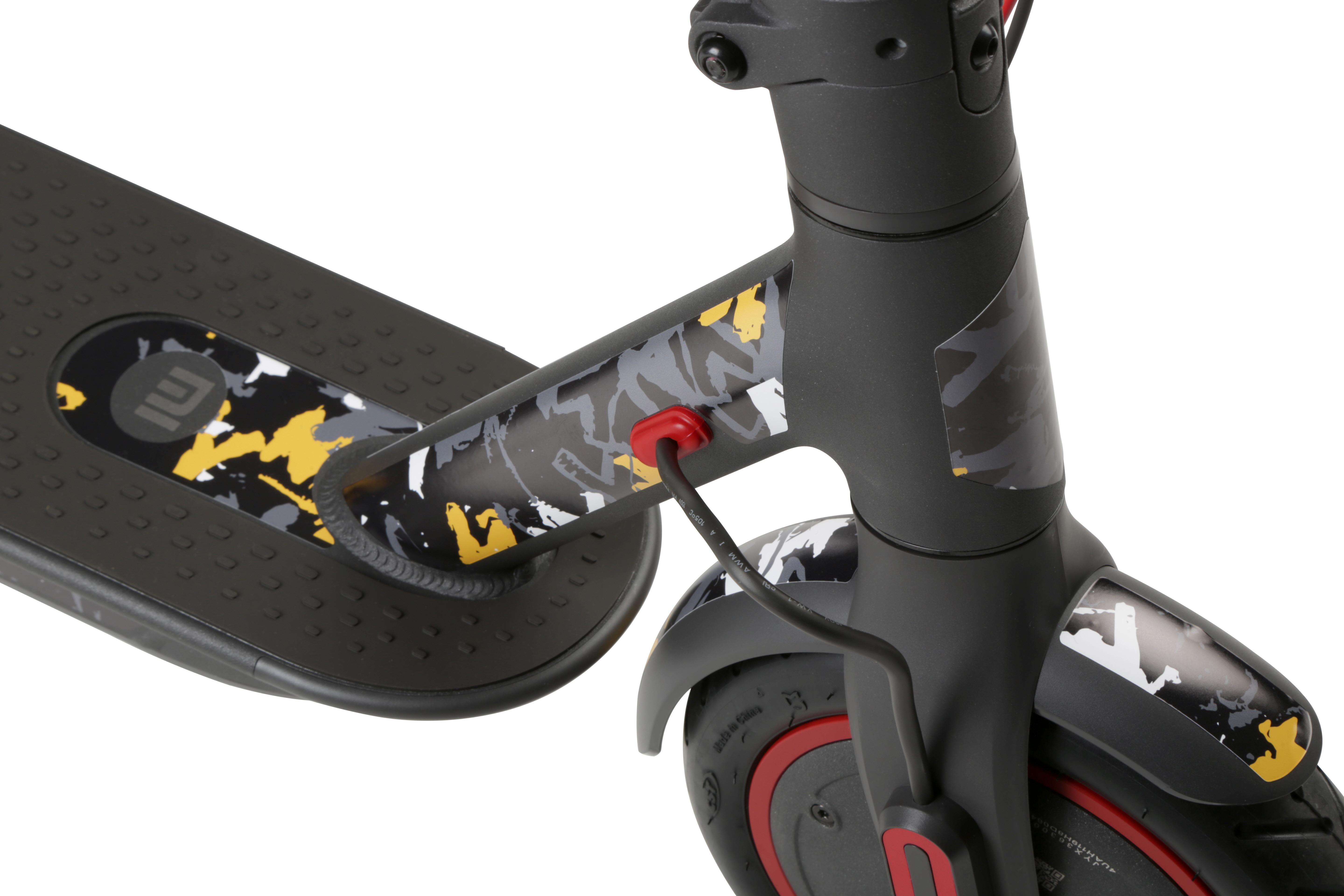 Xiaomi M365 Pro Yellow Graffiti Sticker Kit