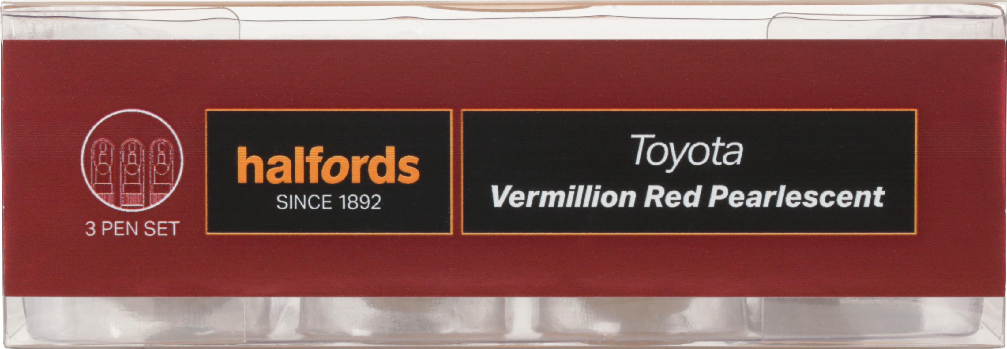 Halfords Toyota Vermillion Red Scratch & Chip Repair Kit