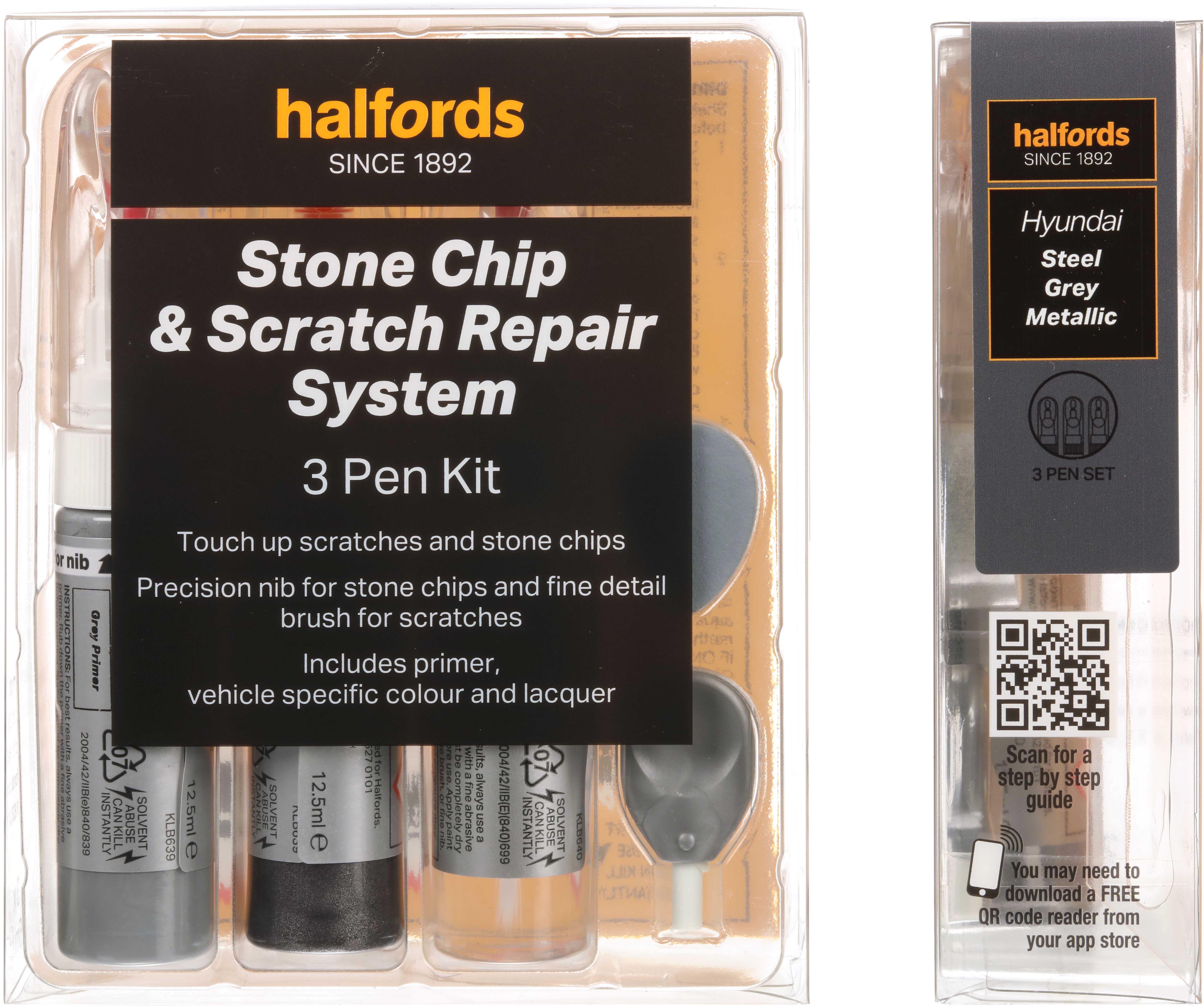 Halfords Hyundai Steel Grey Scratch & Chip Repair Kit Halfords UK