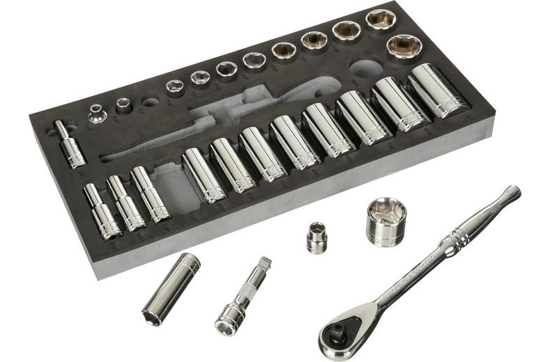 Halfords Advanced 28 Piece 3/8" A/F Socket Set Modular Tray Halfords Advanced 28 Piece 3/8" A/F Socket Set Modular Tray