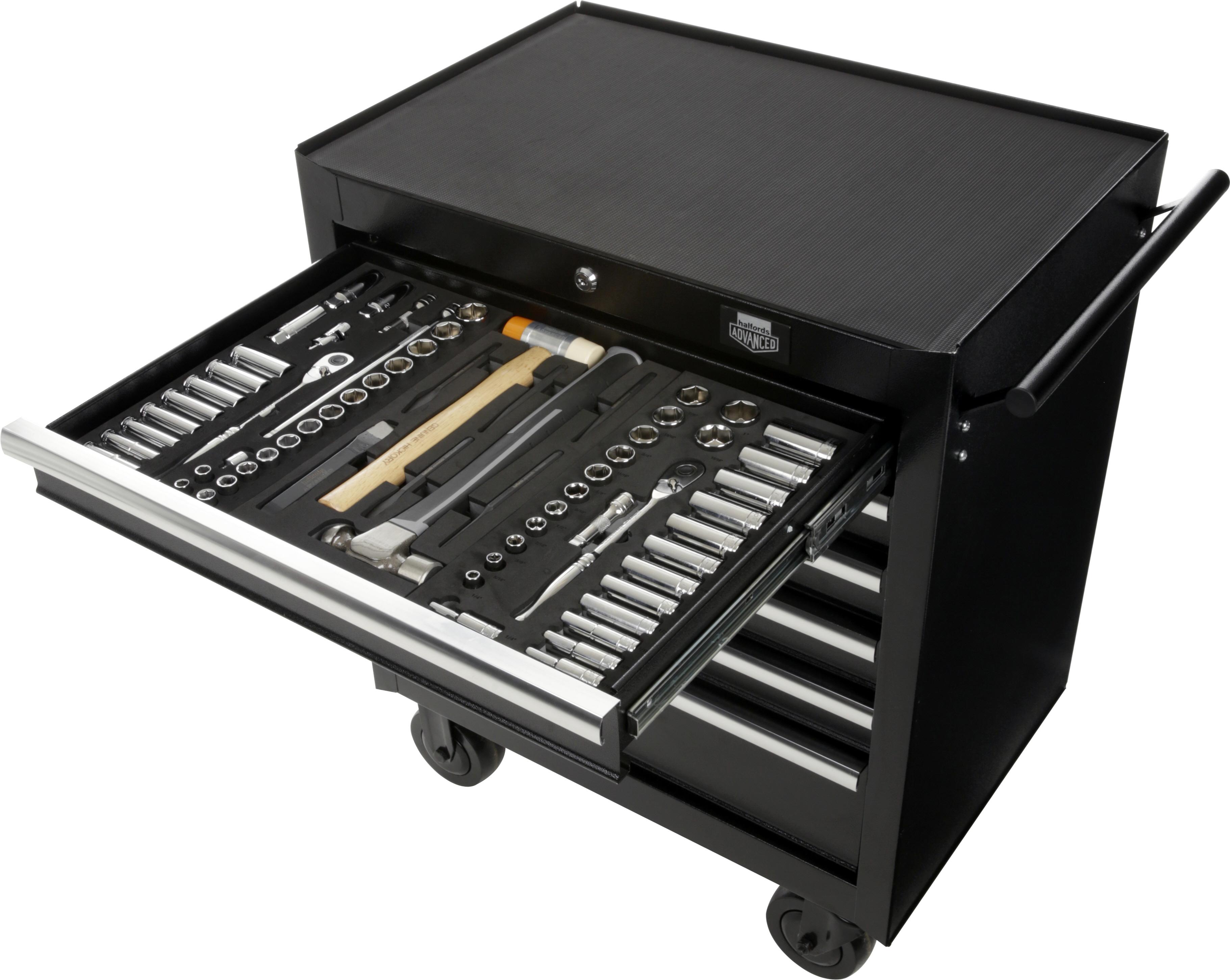 Halfords Advanced 28 Piece 3/8" A/F Socket Set Modular Tray