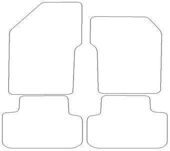 Alfa Romeo 147 Graphite - Luxury Mats 0 Clips (SS7047)