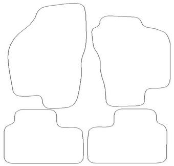 Alfa Romeo 156 Graphite - Luxury Mats 0 Clips (SS7048)