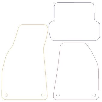 Audi A4 Graphite - Luxury Mats 4 Clips (SS7055)