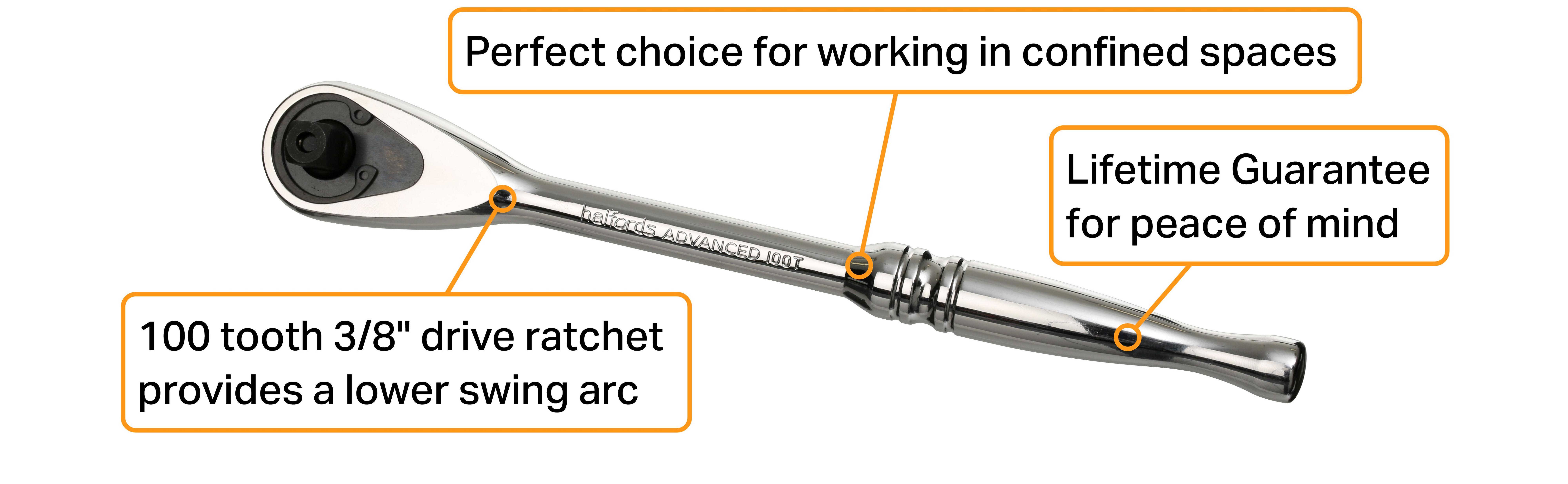 Halfords Advanced 3/8” Drive Ratchet