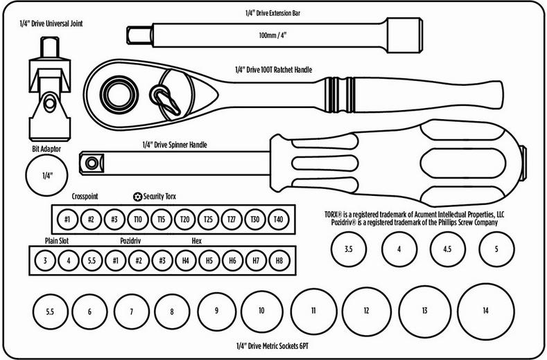 Halfords Advanced 40 Piece 1/4" Socket Set Halfords Advanced 40 Piece 1/4" Socket Set