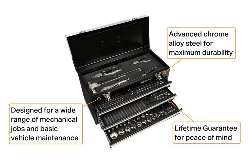 Halfords Advanced 121 Piece Mobile Car Maintenance Tool Kit Halfords Advanced 121 Piece Mobile Car Maintenance Tool Kit