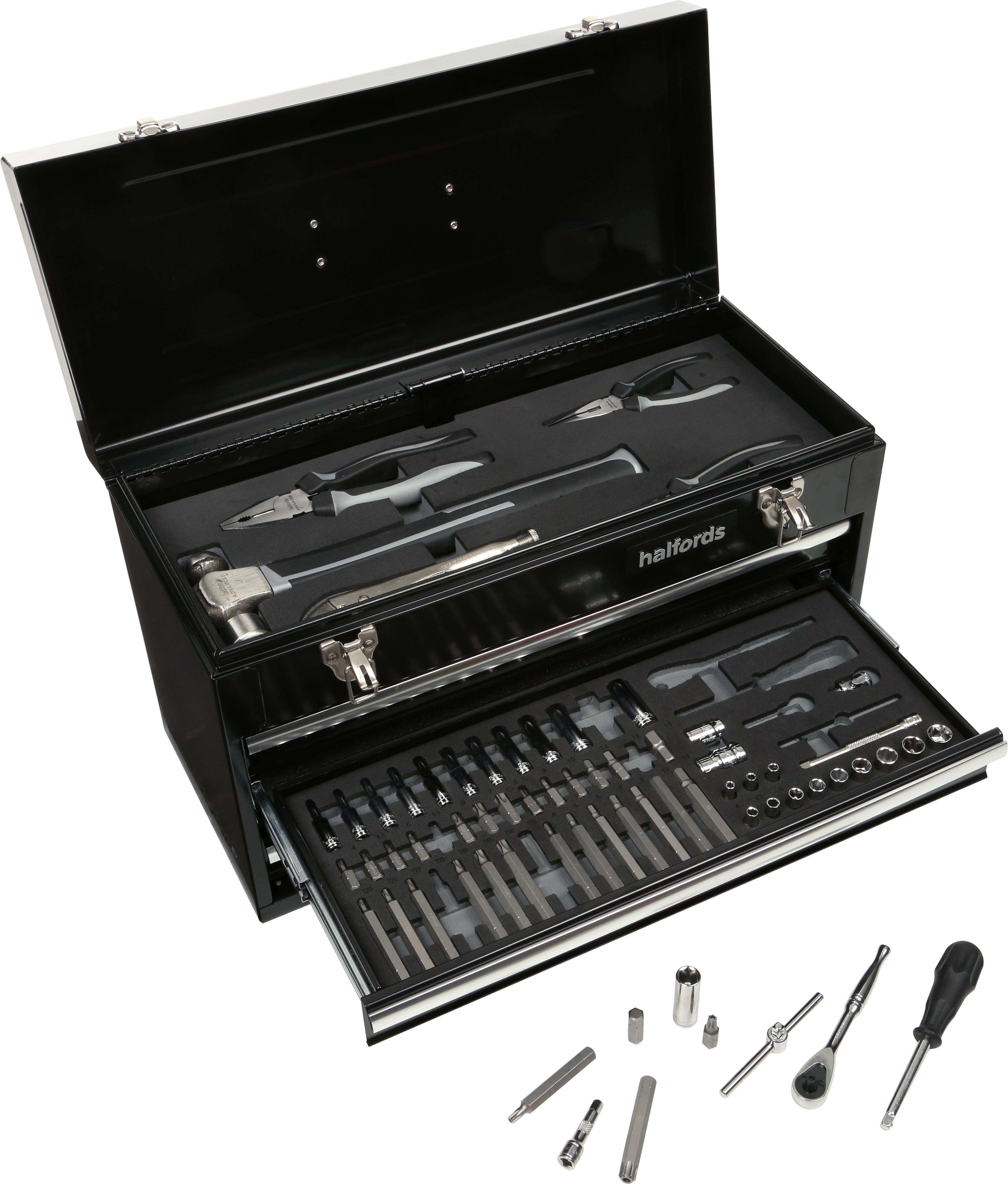 Halfords Advanced 121 Piece Mobile Car Maintenance Tool Kit
