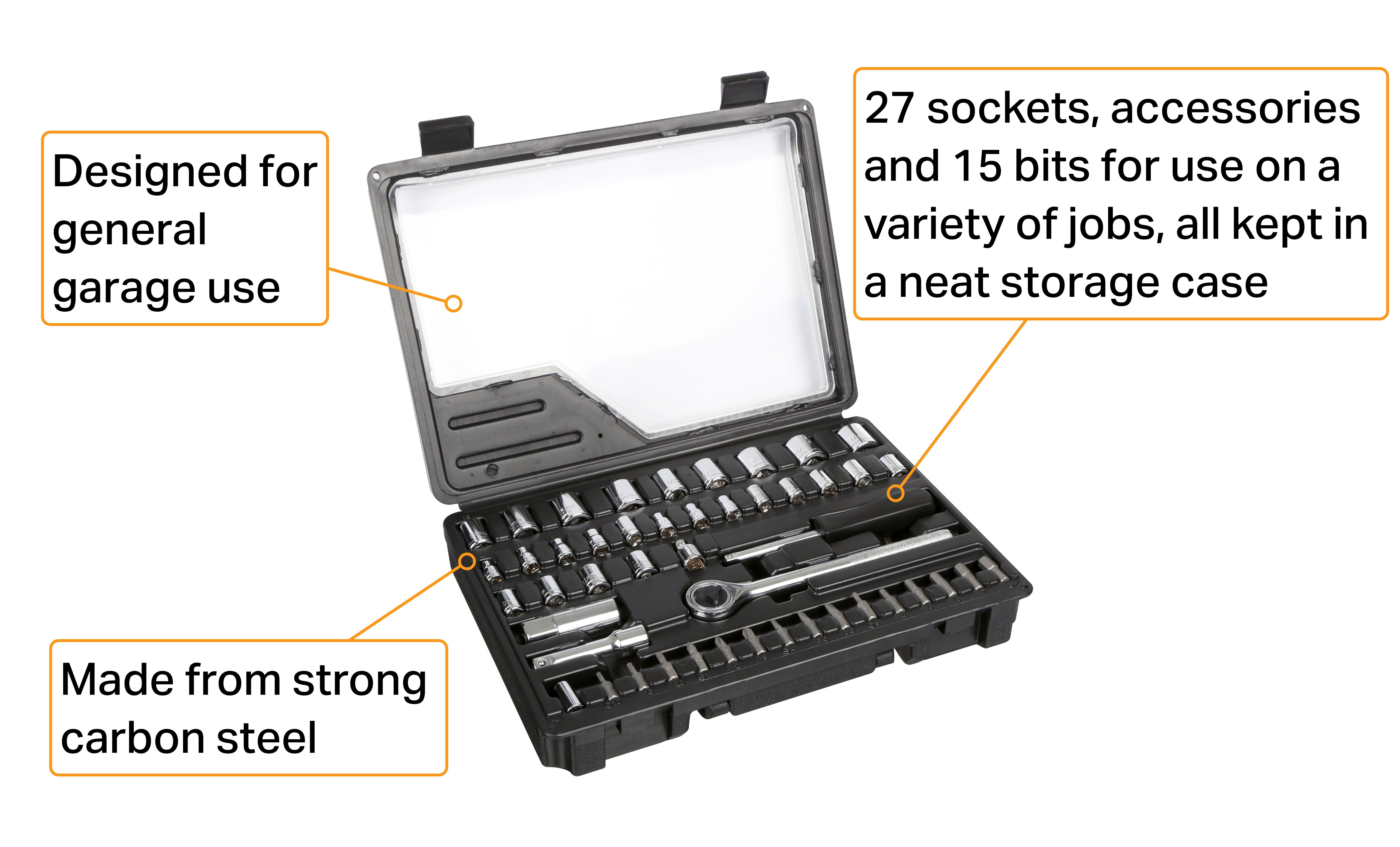 Halfords Essentials 50 Piece Socket Set