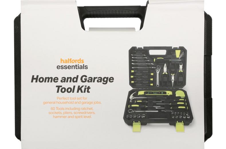 Halfords Essentials 60 Piece Home and Garage Tool Kit Halfords Essentials 60 Piece Home and Garage Tool Kit