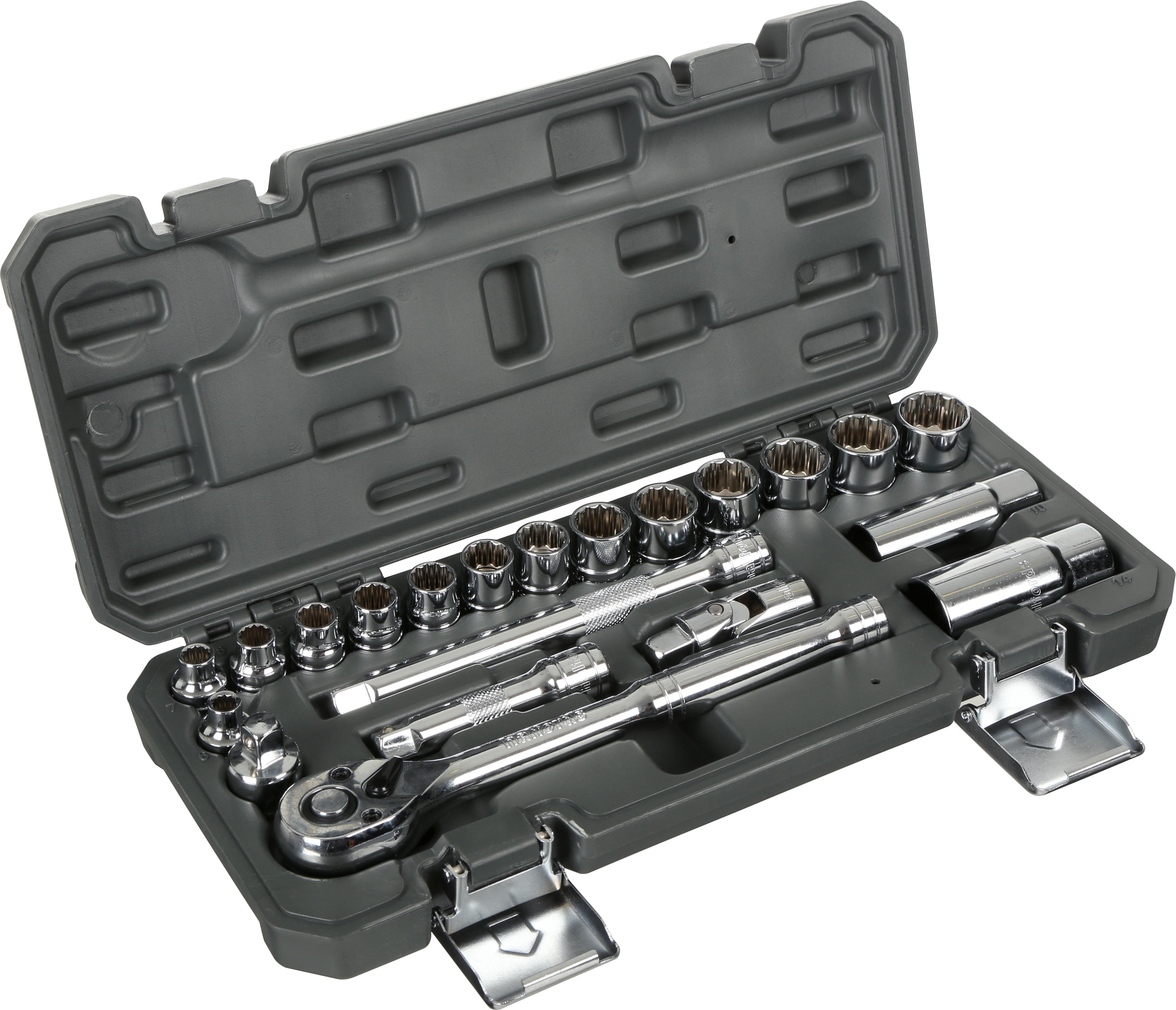 Halfords 21 Piece 3/8 Inch Drive Metric Socket Set