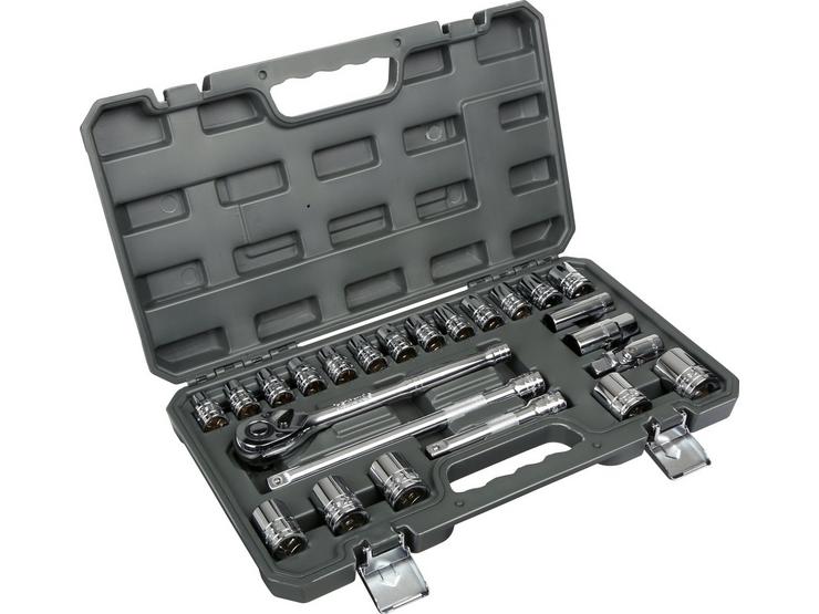 Halfords 24 Piece 1/2" Drive Metric Socket Set